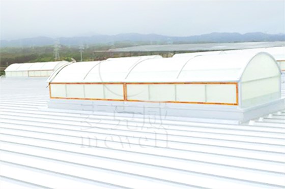 廣東維龍物流圓拱形電動采光排煙天窗 廣東維龍物流圓拱形電動采光排煙天窗