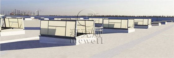 C1ST三角型電動排煙天窗 C1ST三角型電動排煙天窗