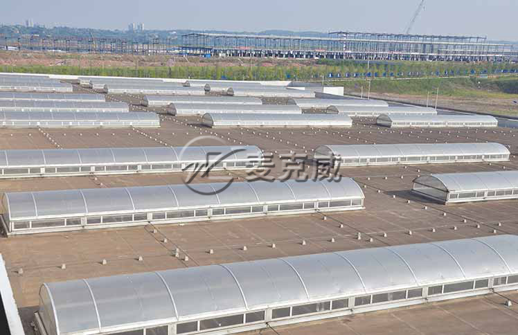 電動圓屋頂天窗結構示意圖 電動圓屋頂天窗結構示意圖