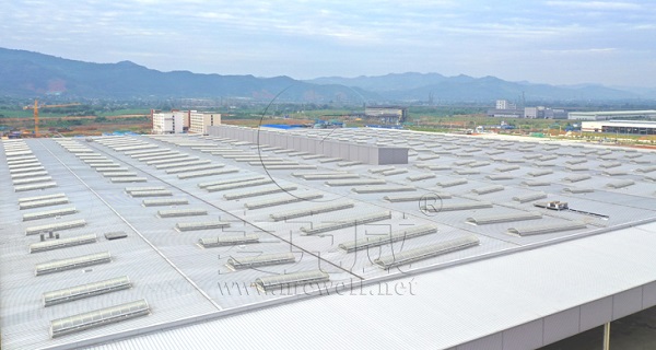 圓拱形電動采光排煙天窗 圓拱形電動采光排煙天窗