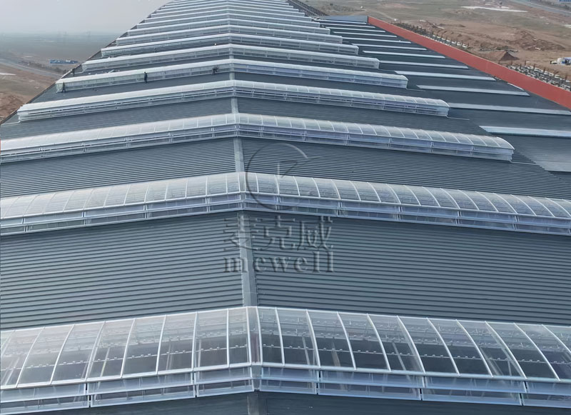 內蒙古圓拱型側開式排煙天窗 內蒙古圓拱型側開式排煙天窗