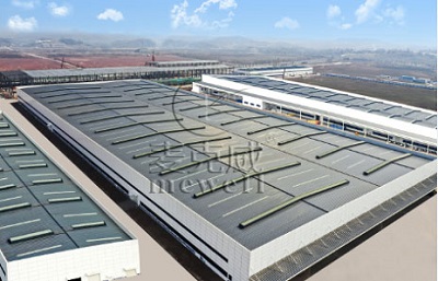 順坡采光天窗(并列風道式) 順坡采光天窗(并列風道式)